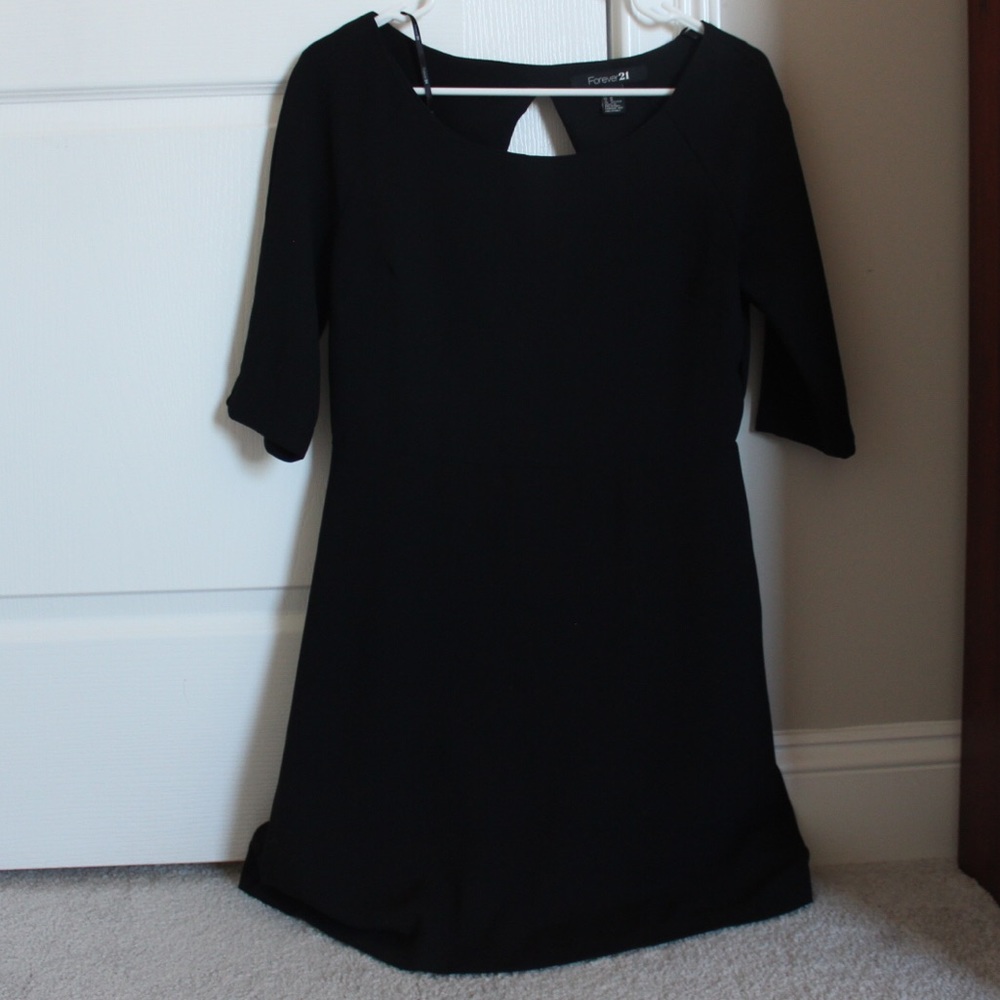 Open back black forever 21 dress